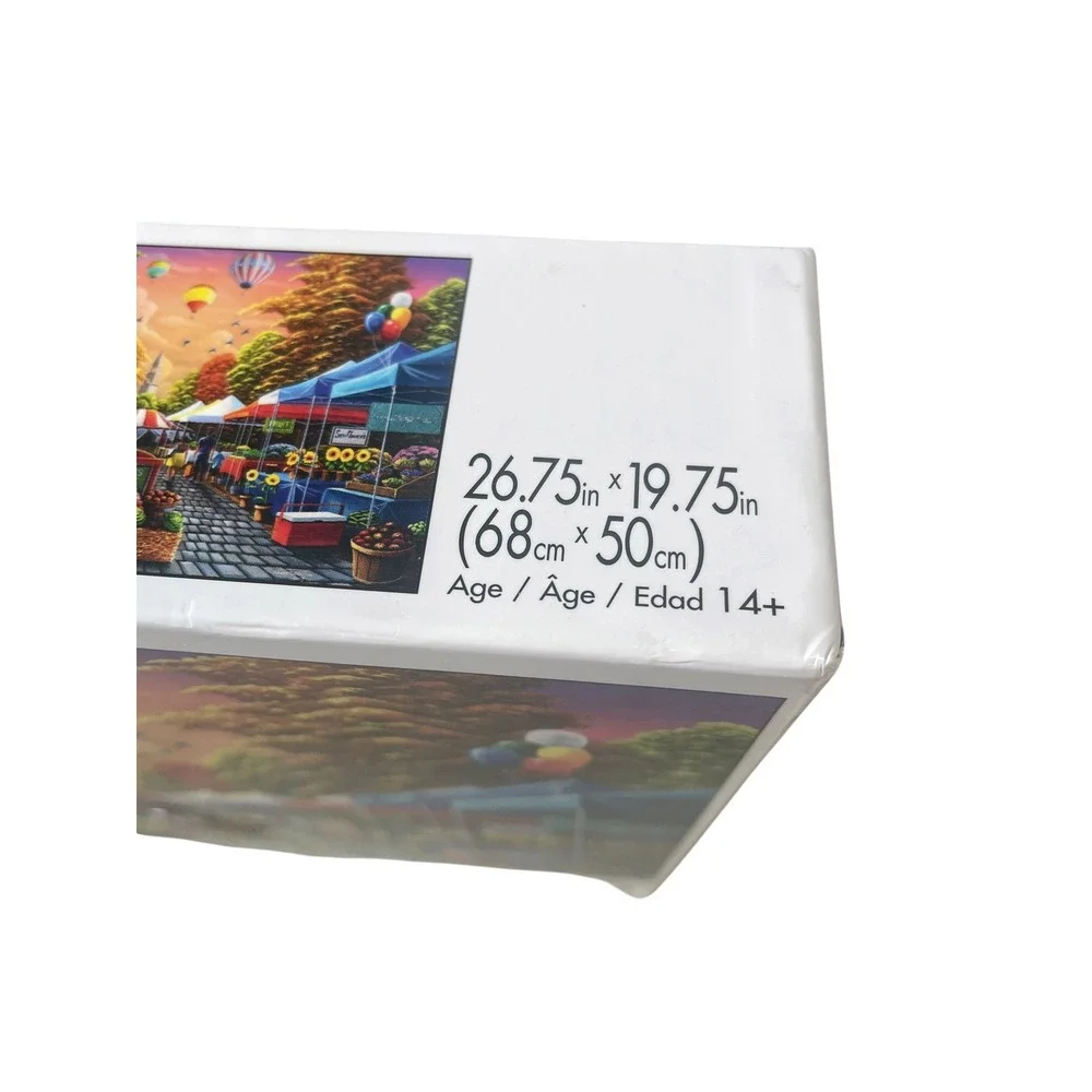 Buffalo Games Jigsaw Puzzle 1000 Piece Multicolor‎ Country Life Farmers Market